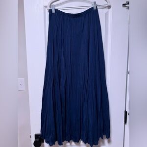 Zac & Rachel Deep Navy Elastic Waist Skirt